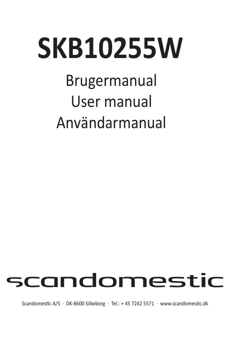 Scandomestic SKB10255W User manual