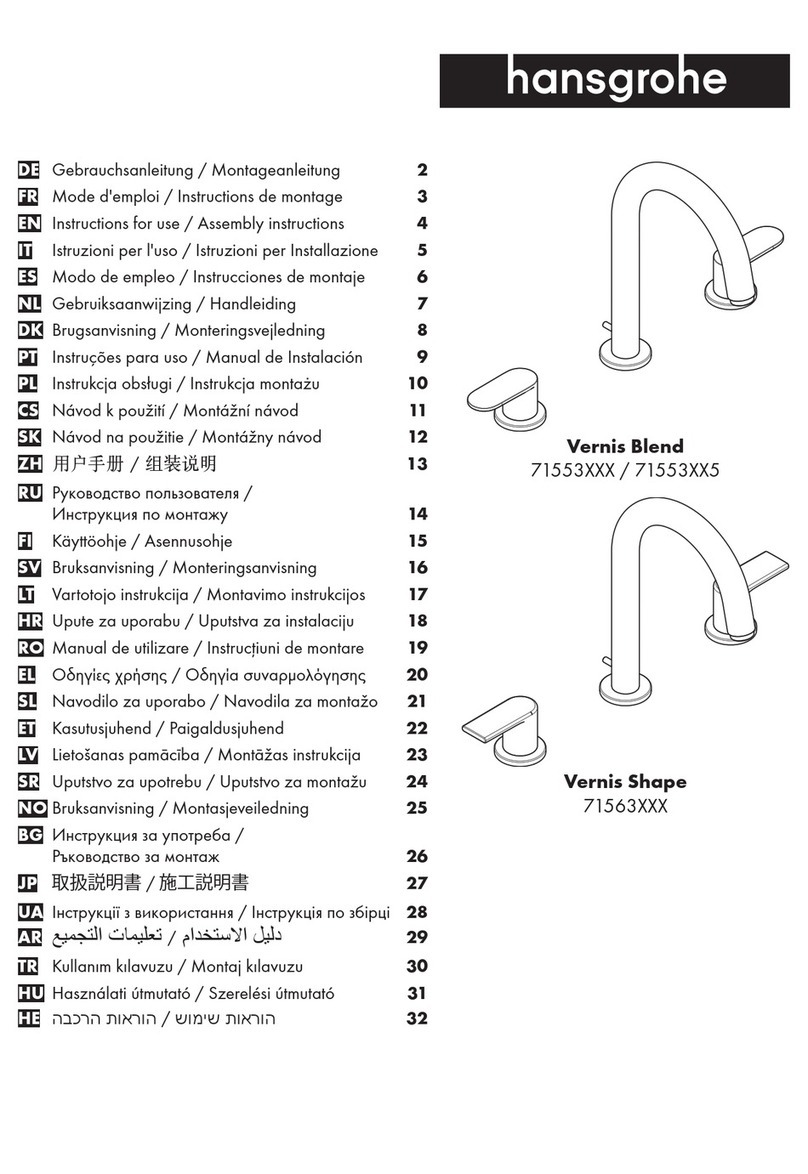 Hans Grohe Vernis Blend 71553 Series Instructions for use/assembly instructions