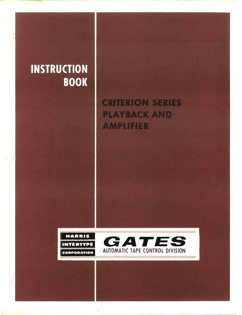 Gates CRITERION Series Instruction book
