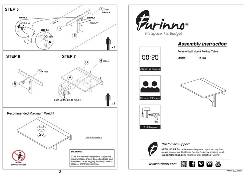 Furinno 19148 Assembly instruction