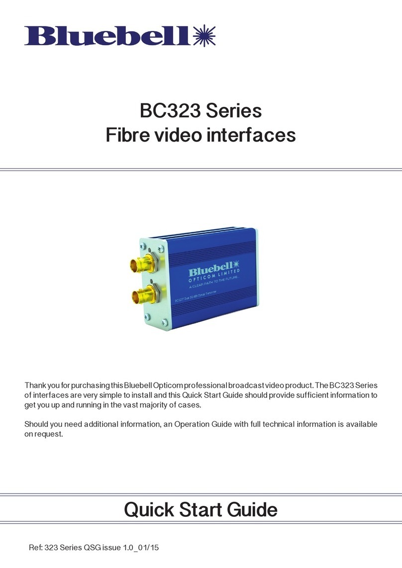 Bluebell BC323 Series quick start guide