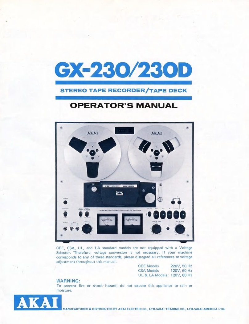 Akai GX-230 Operator's manual