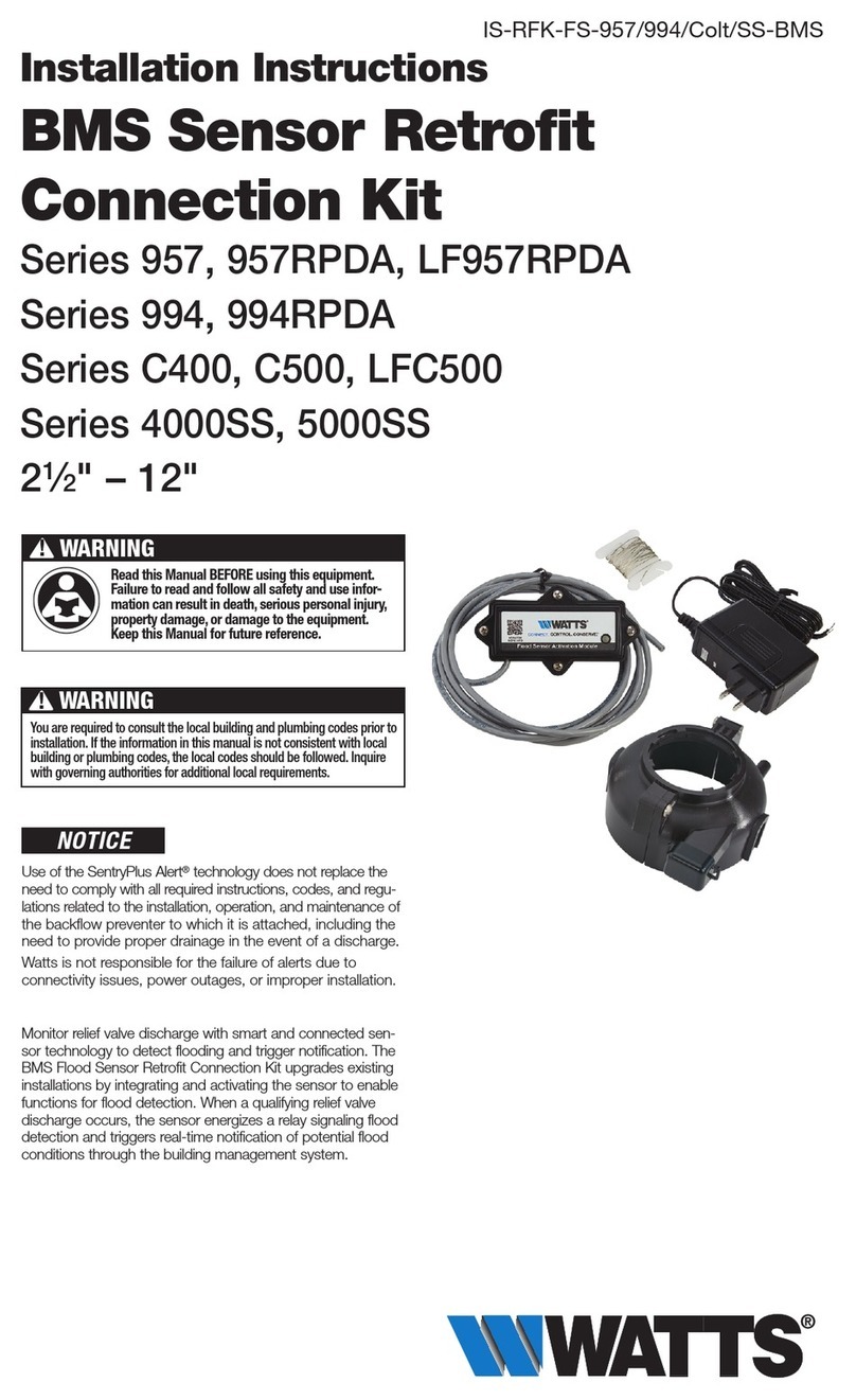 Watts 957 Series User manual