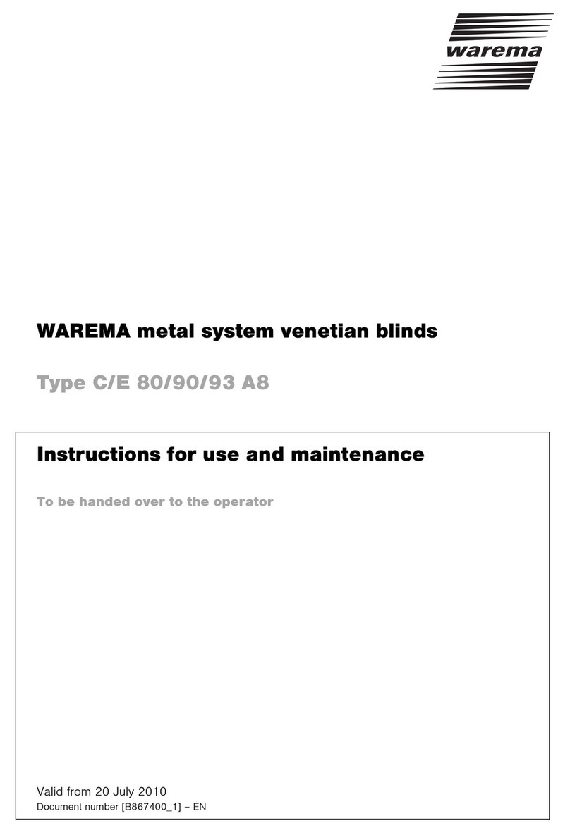 WAREMA C 80 A8 Specification sheet