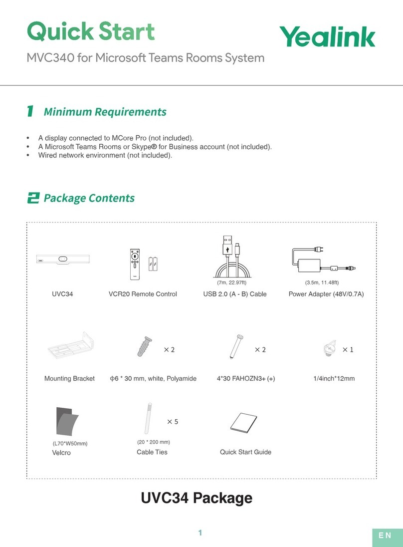 Yealink MVC340 quick start