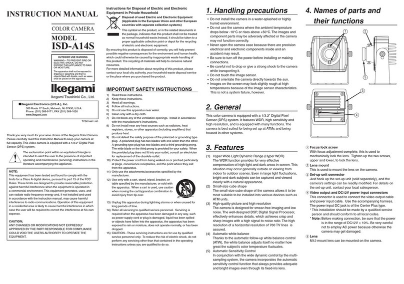 Ikegami ISD-A14S User manual