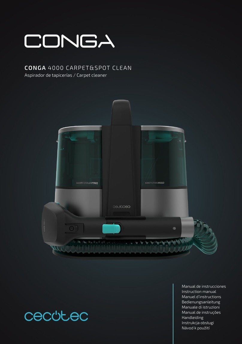 cecotec CONGA 4000 CARPET&SPOT CLEAN instruction manual