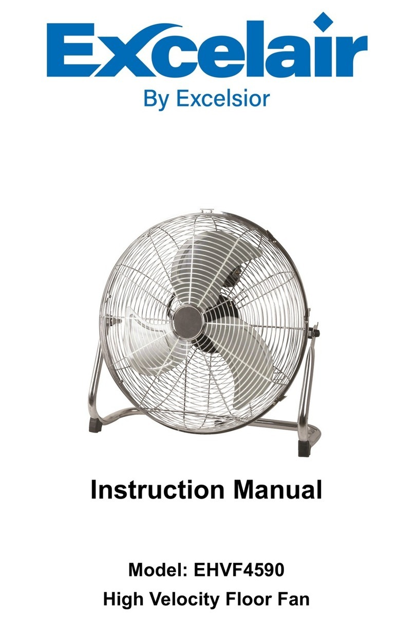 Excelsior Excelair EHVF4590 User manual