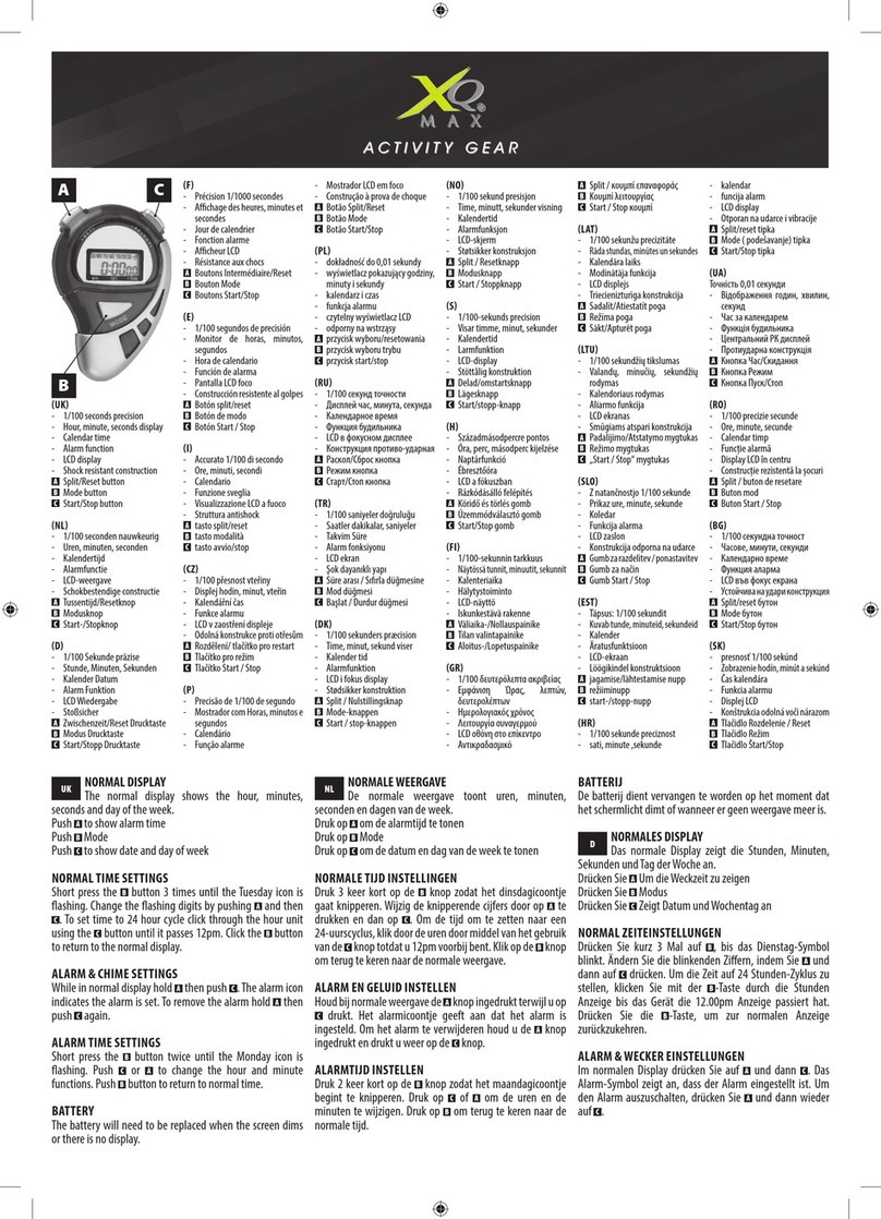 XQ MAX ACTIVITY GEAR manual