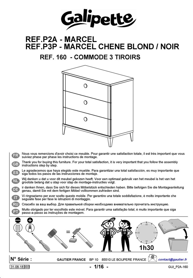 Galipette MARCEL P3P Assembly instructions Galipette MARCEL P3P Assembly instructions