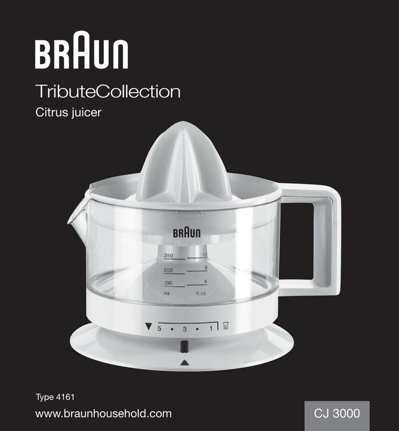 Braun Tribute CJ 3000 WH manual