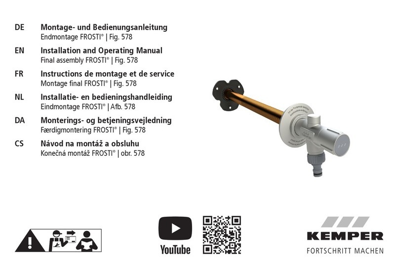 Kemper FROSTI 578 Installation and operating manual