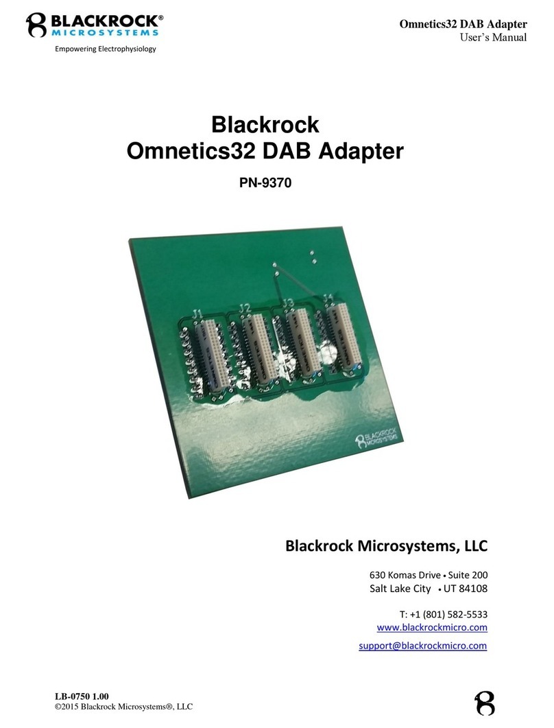 Blackrock Microsystems Omnetics32 PN-9370 user manual