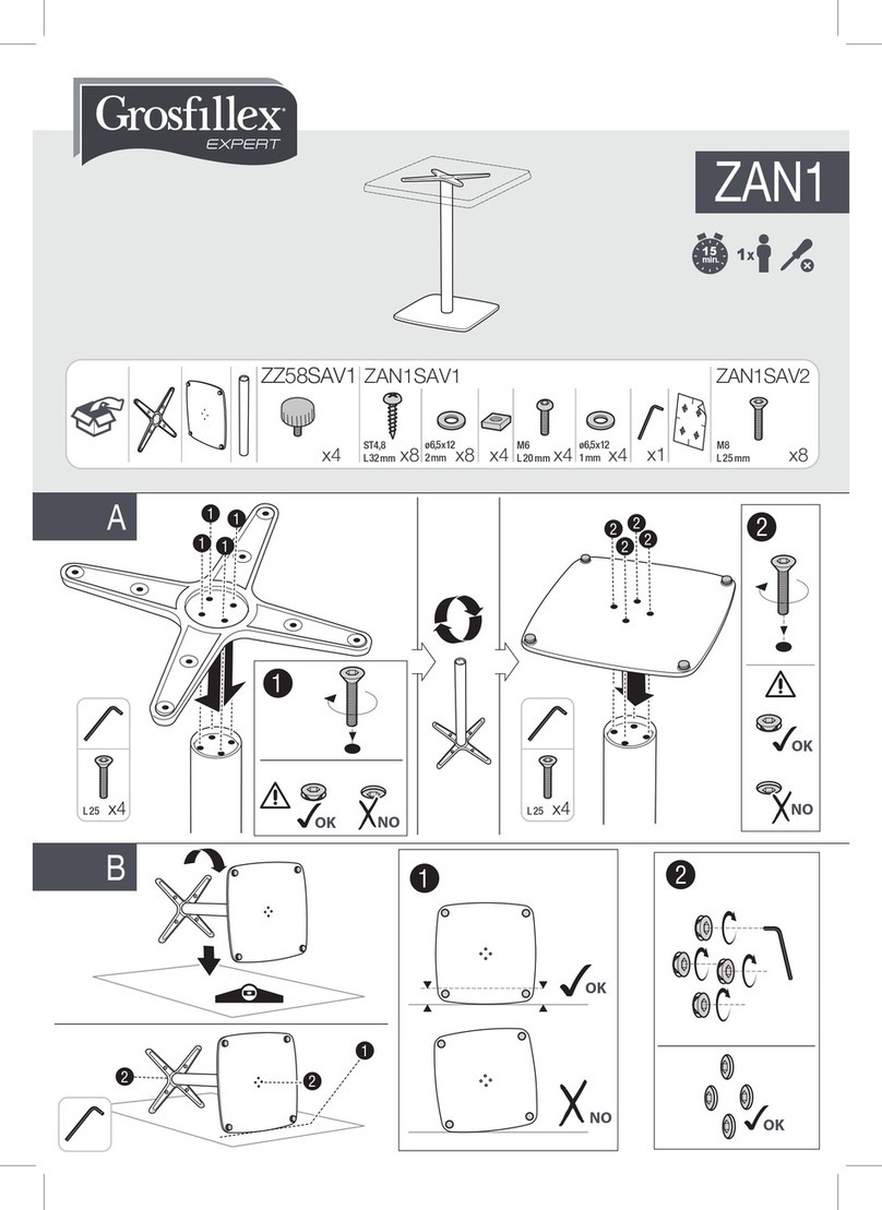 Grosfillex ZAN1 User manual