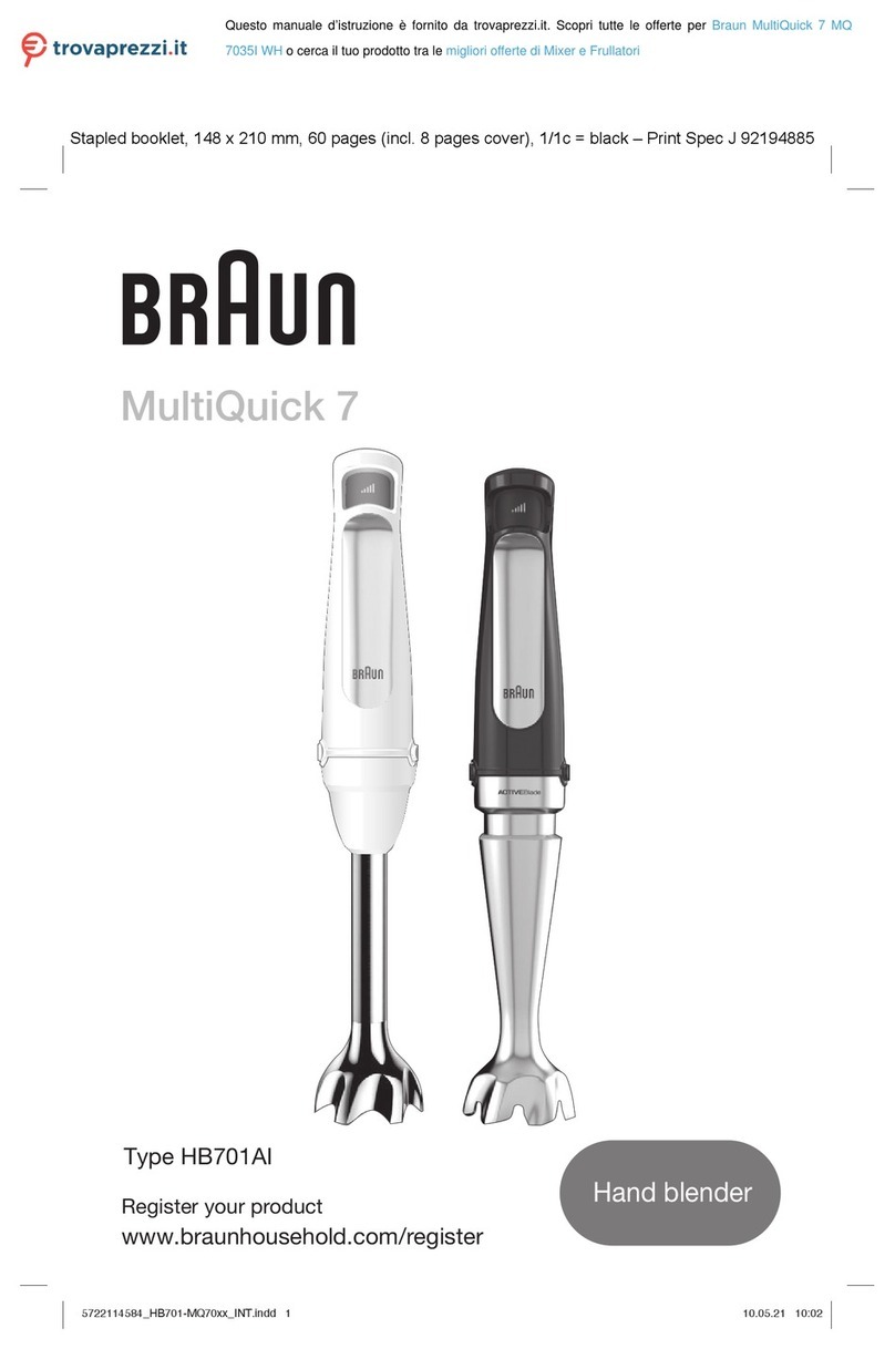 Braun MultiQuick 7 MQ 7035I WH User manual