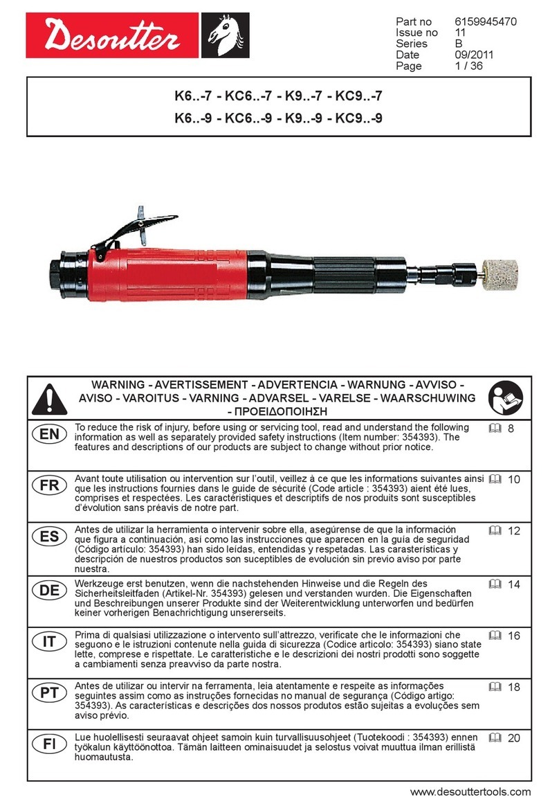 Desoutter K6-7 Series User manual