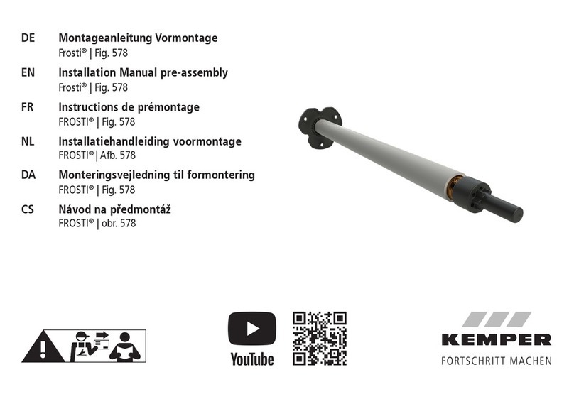 Kemper FROSTI 578 installation manual Kemper FROSTI 578 installation manual