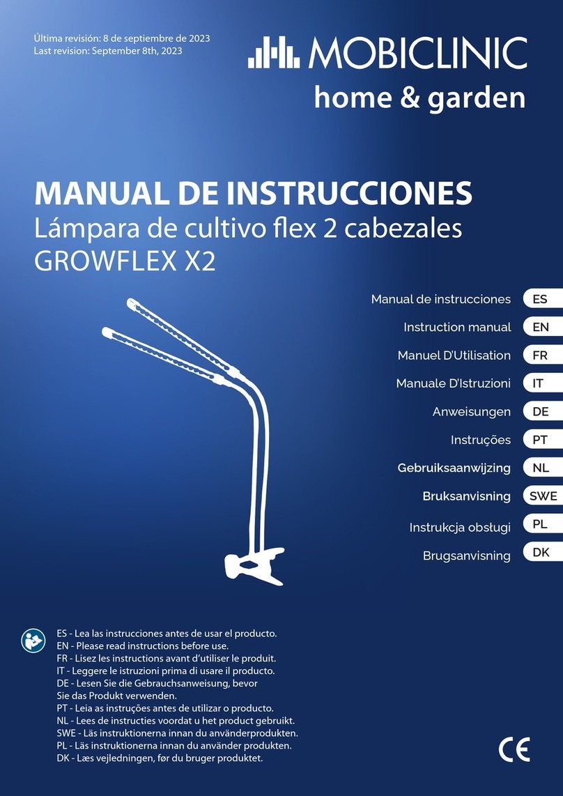 Mobiclinic GROWFLEX X2 instruction manual