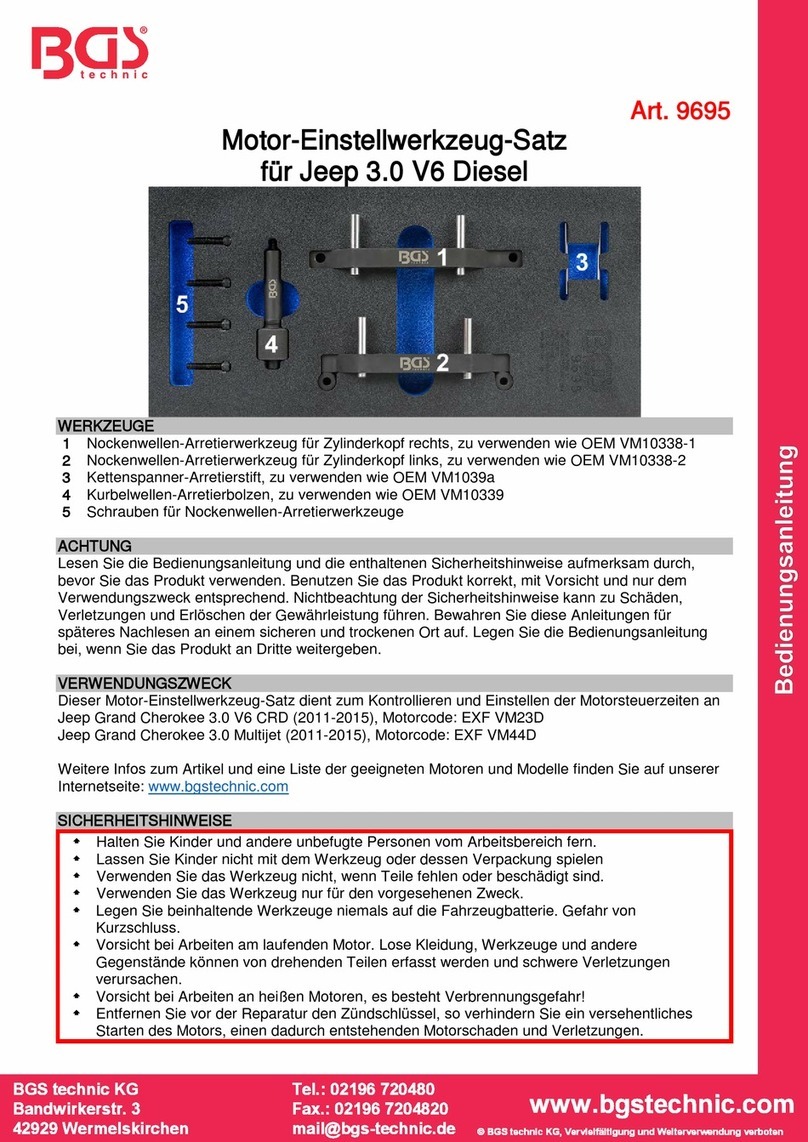 BGS technic 9695 instruction manual