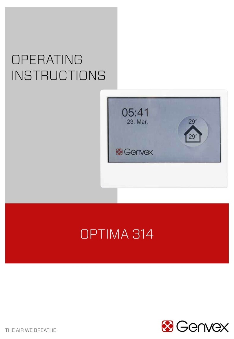 Genvex OPTIMA 314 operating instructions