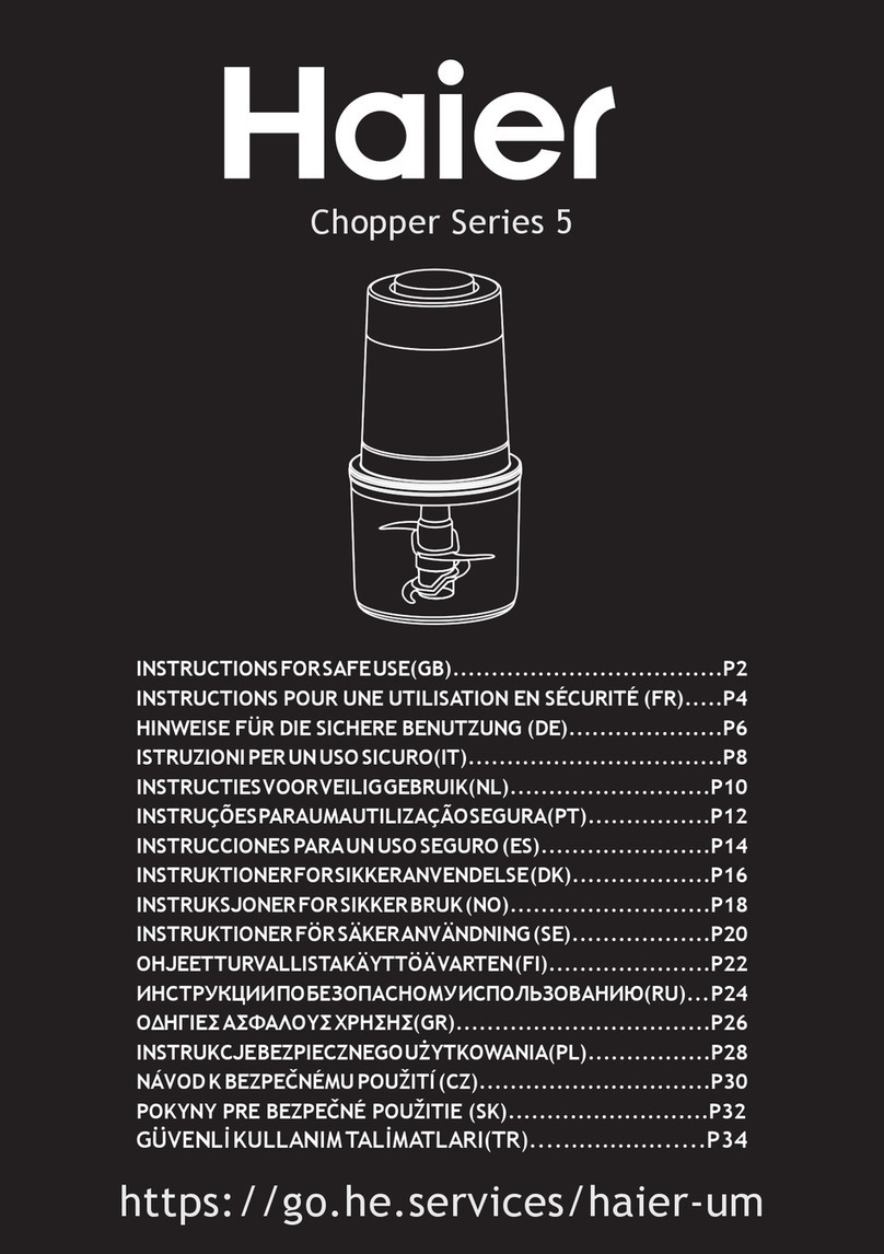 Haier 5 Instructions for safe use