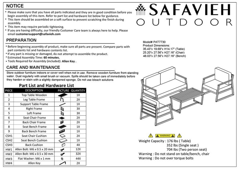 Safavieh Randolph PAT7730 User manual