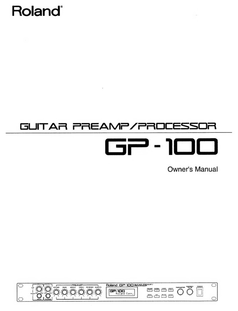 Roland GP-100 User manual