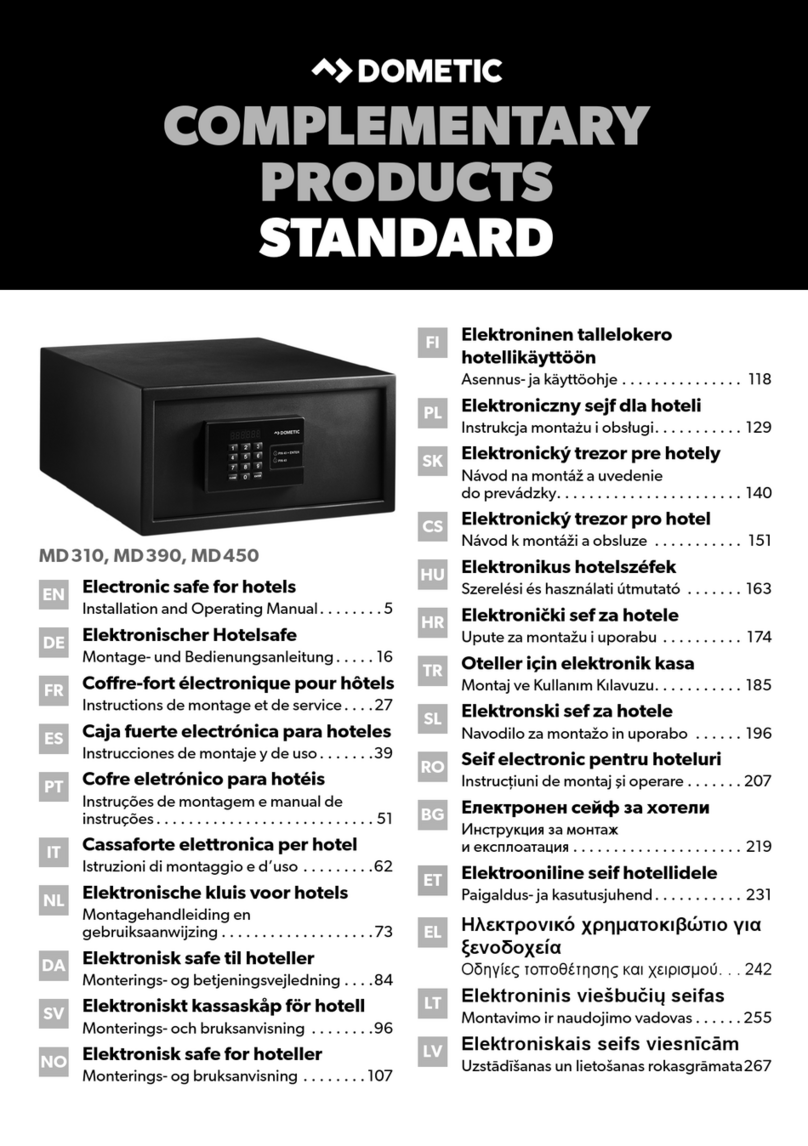 Dometic MD310 User manual