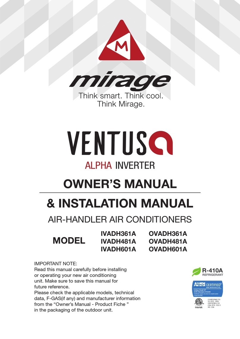 Mirage VENTUS ALPHA IVADH361A Troubleshooting guide Mirage VENTUS ALPHA IVADH361A Troubleshooting guide