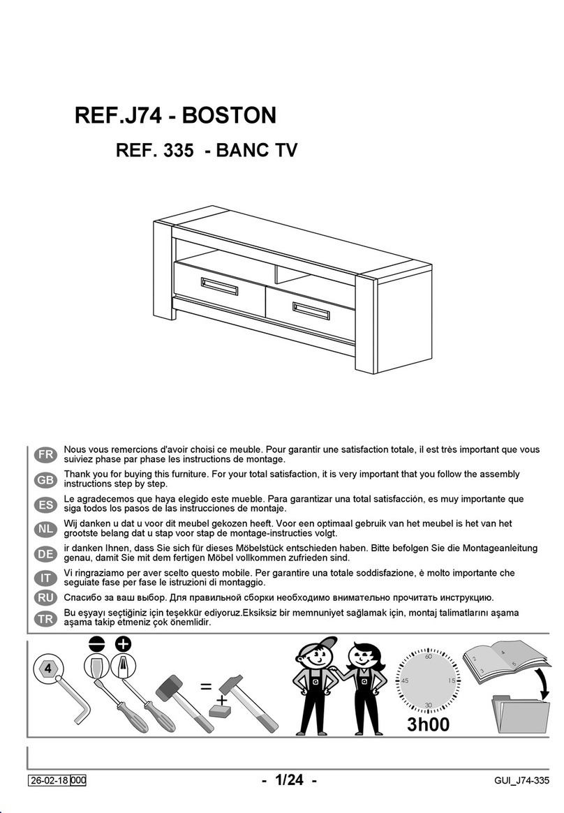 Gautier BOSTON J74 Assembly instructions Gautier BOSTON J74 Assembly instructions
