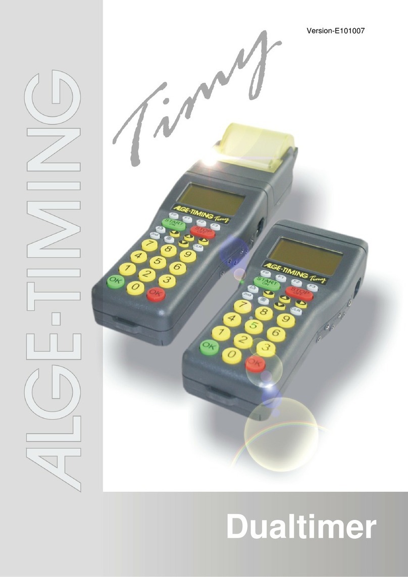 ALGE-Timing Timy User manual ALGE-Timing Timy User manual