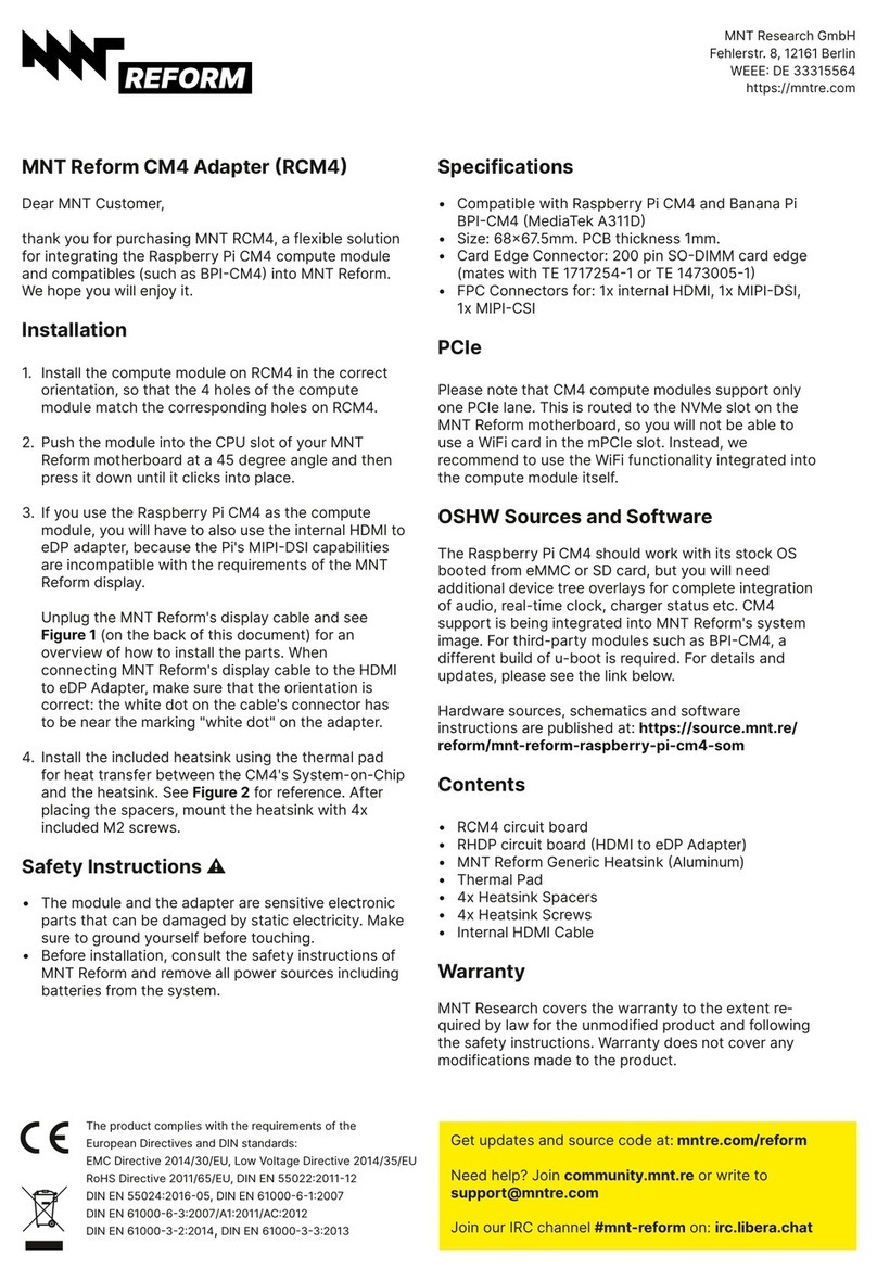 MNT Reform CM4 manual
