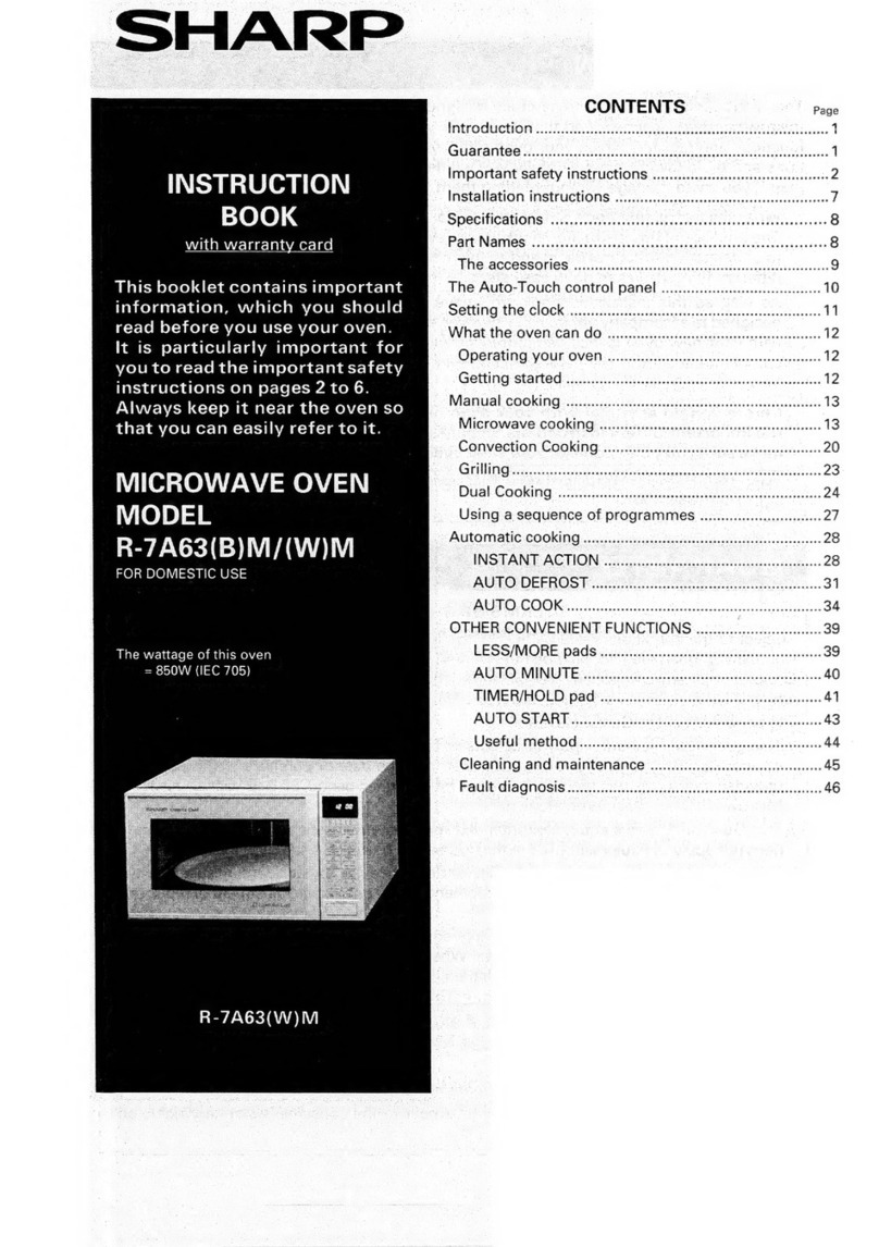 Sharp R-7A63(B)M User manual