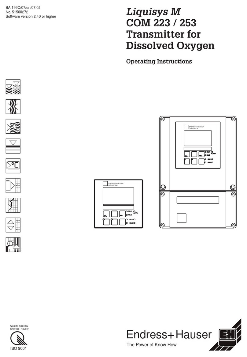 Endress+Hauser Liquisys M COM 223 operating instructions