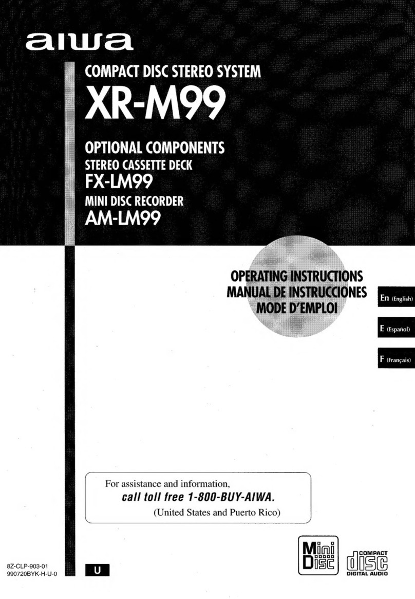 Aiwa XR-M99 User manual