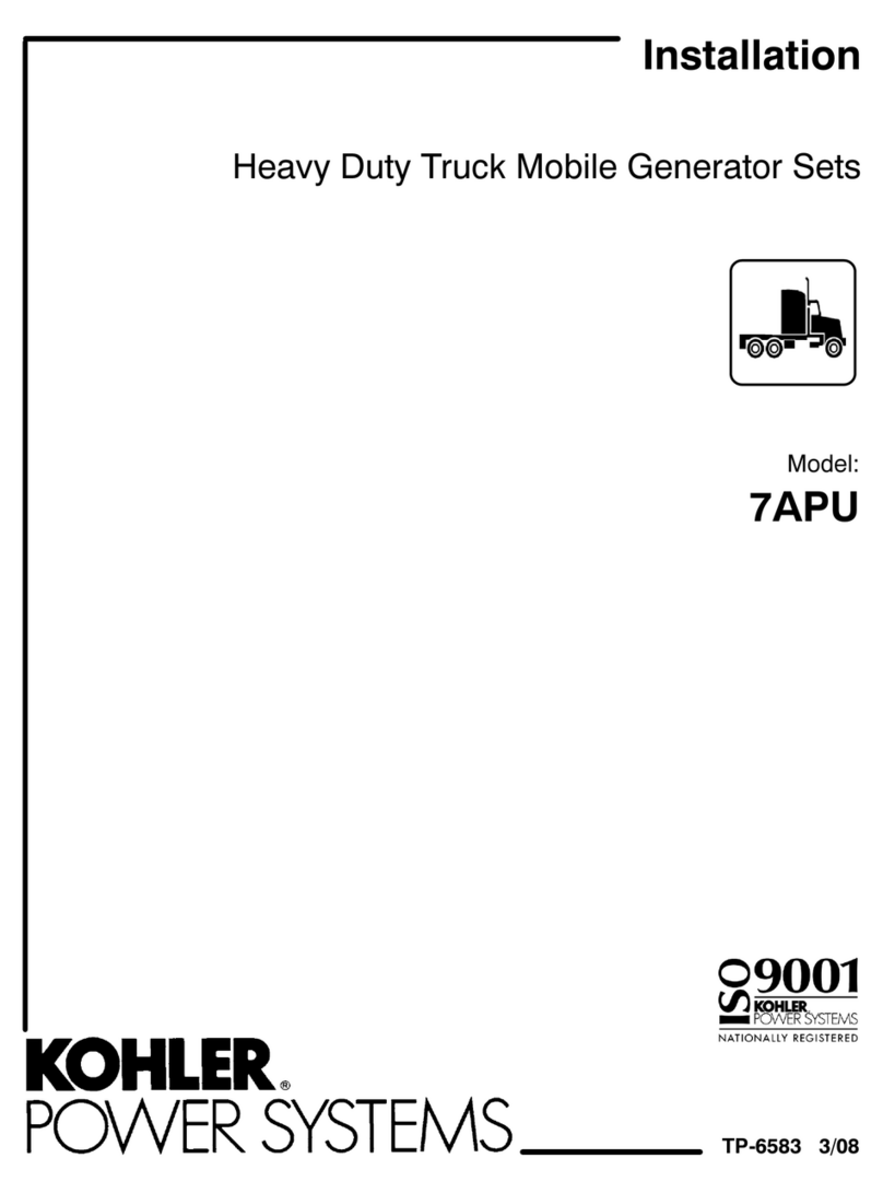 Kohler 7APU User manual