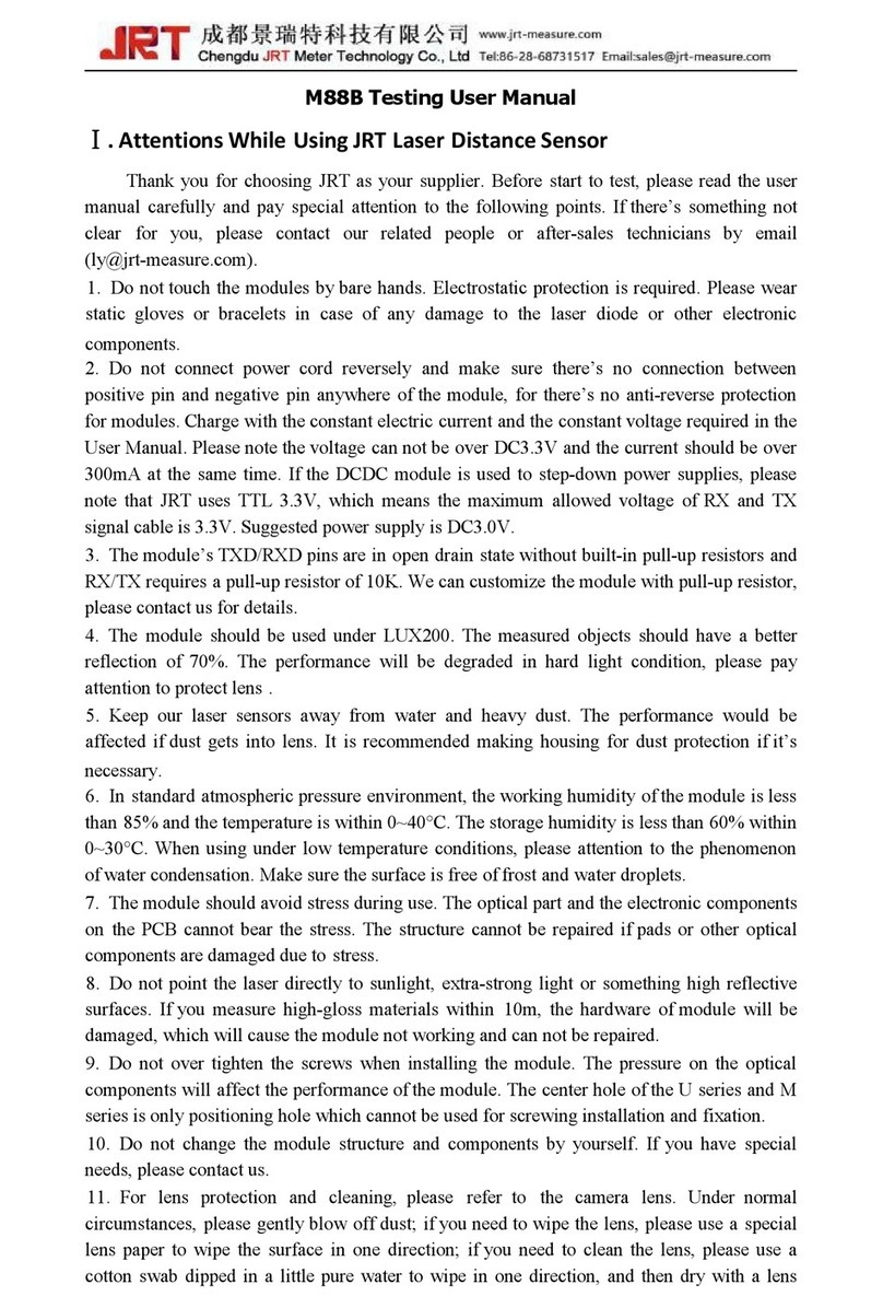 JRT M88B User manual