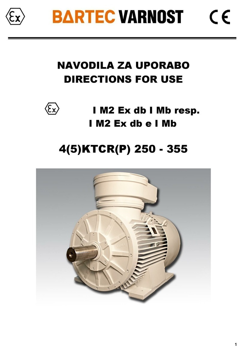 Bartec Varnost 4KTCR 250 Directions for use