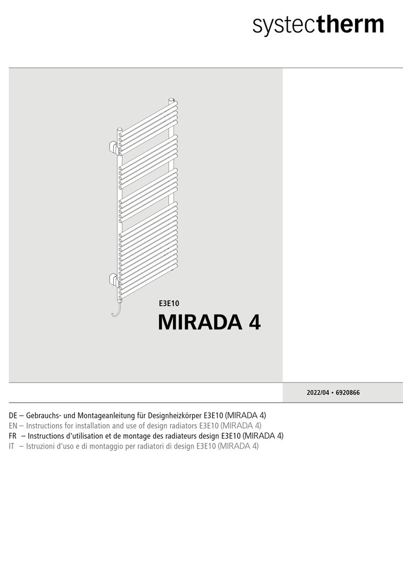 systectherm MIRADA 4 Instructions for installation and use