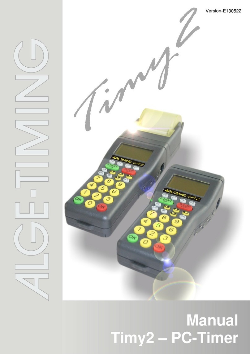 ALGE-Timing TIMY2 User manual ALGE-Timing TIMY2 User manual