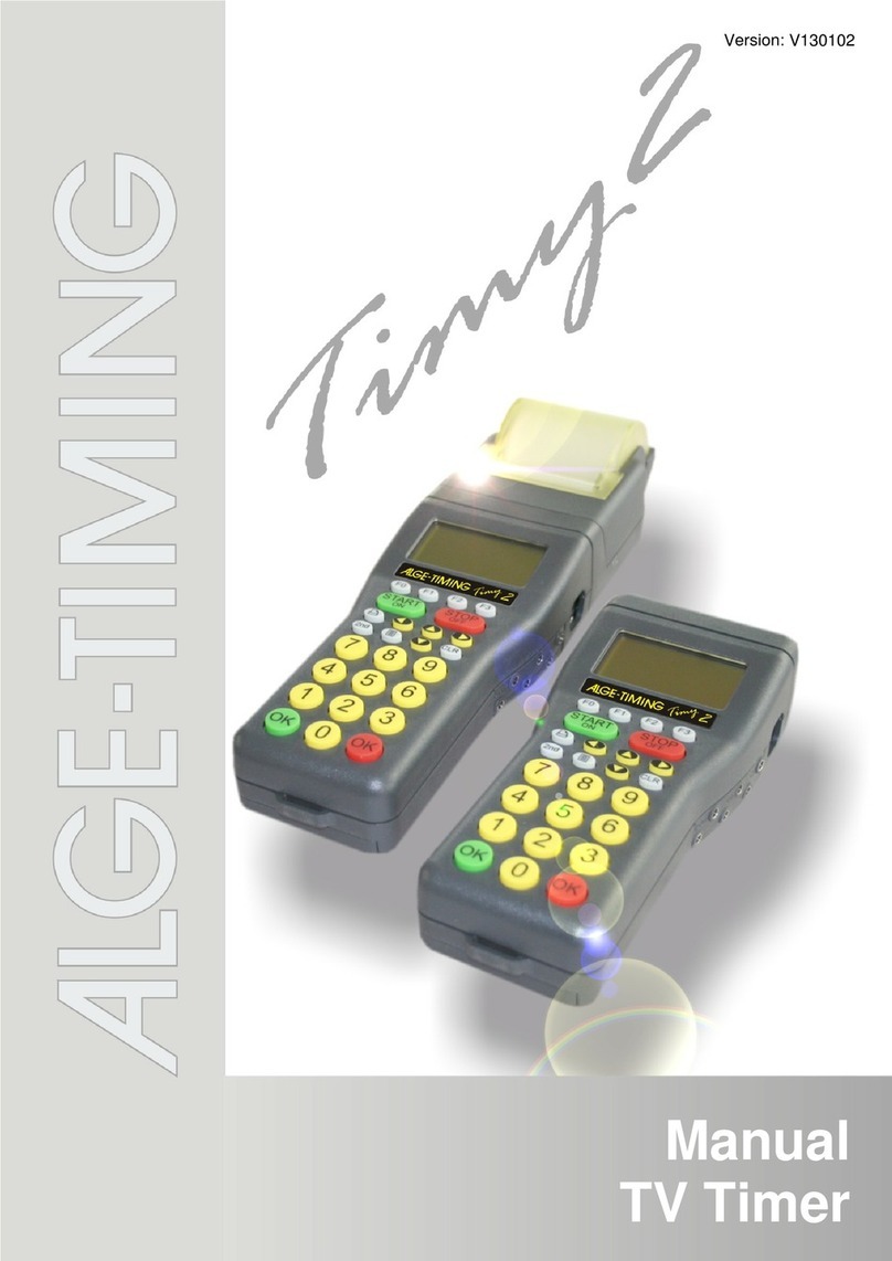 ALGE-Timing TIMY2 User manual ALGE-Timing TIMY2 User manual