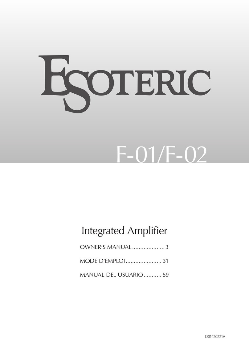 Esoteric F-01 User manual
