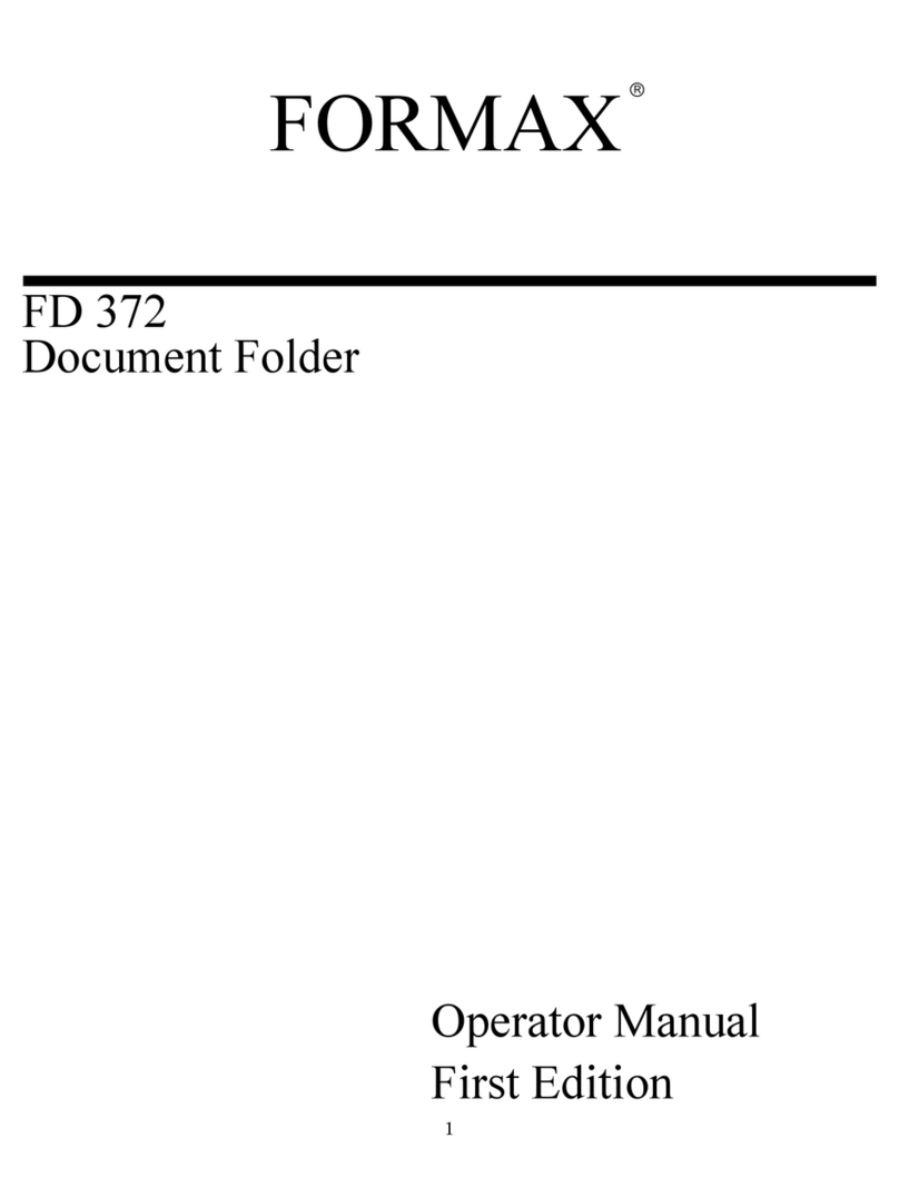 Formax FD 372 User manual Formax FD 372 User manual