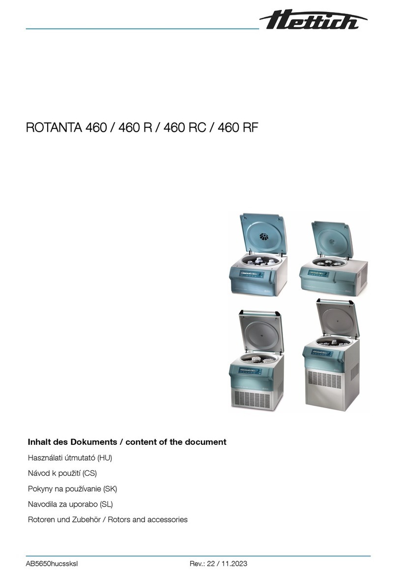 Hettich ROTANTA 460 User manual