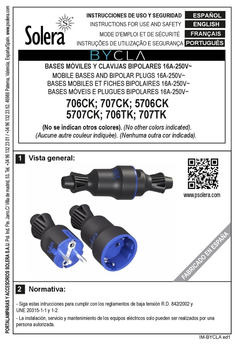 Solera BYCLA 706CK User manual