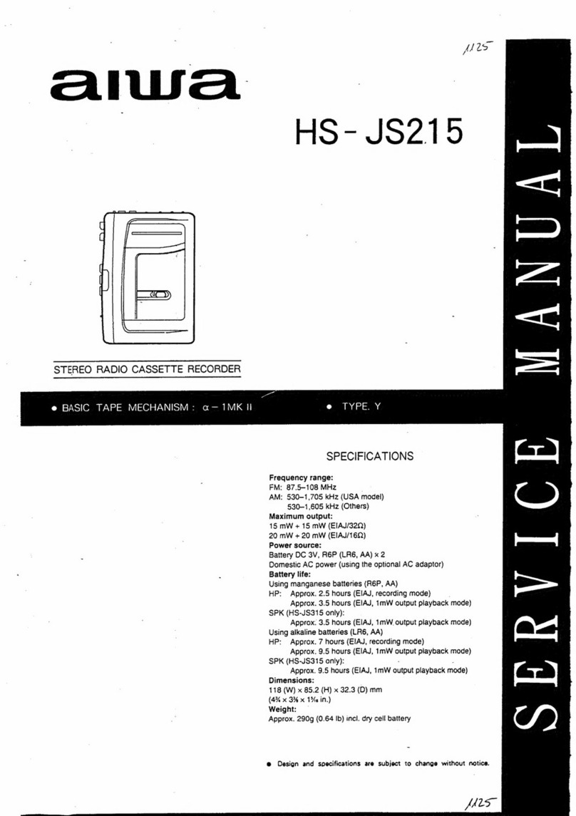 Aiwa HS-JS215 User manual