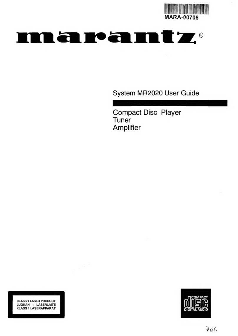 Marantz MR2020 user guide
