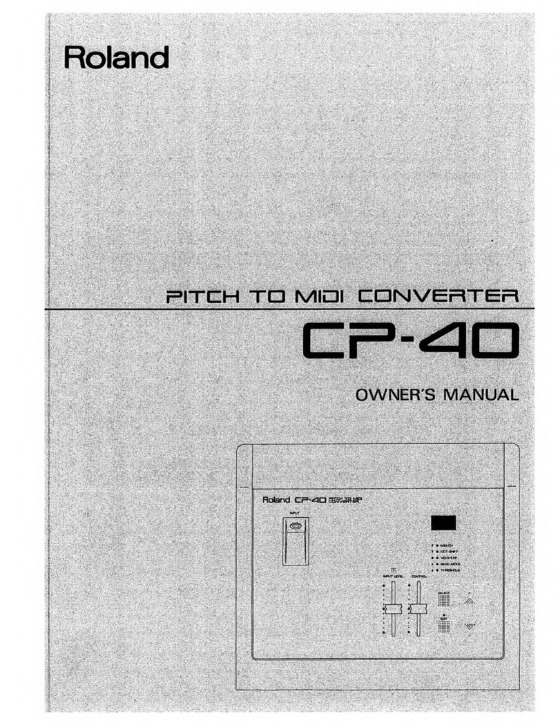 Roland CP-40 owner's manual