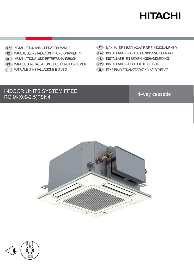 Hitachi RCIM-0.6FSN4 Installation and operation manual