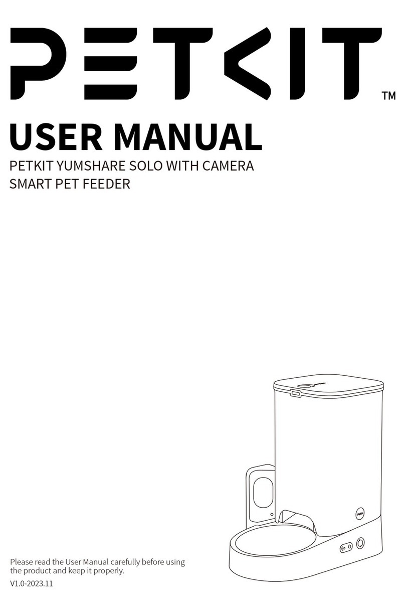 PETKIT YUMSHARE SOLO WITH CAMERA SMART PET FEEDER User manual